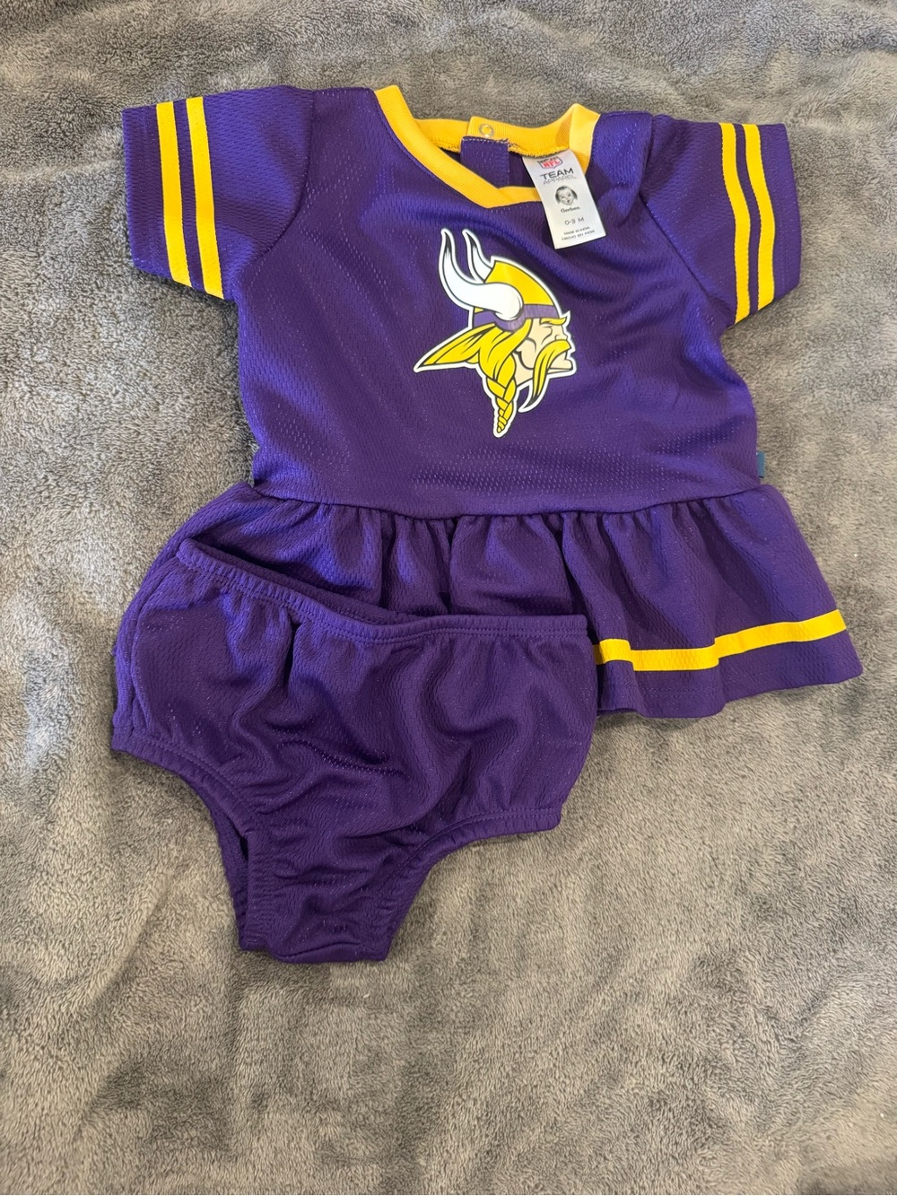 NFL Purple & Yellow Minnesota Vikings Infant Dress Set